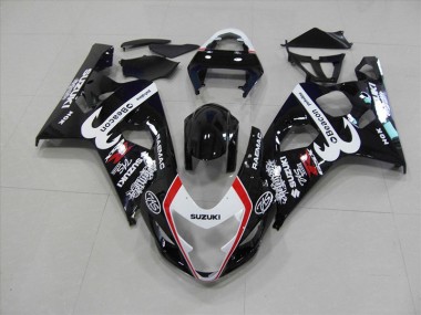 Carénage GSXR 750 K4 2004-2005 - Noir Rouge Beacon