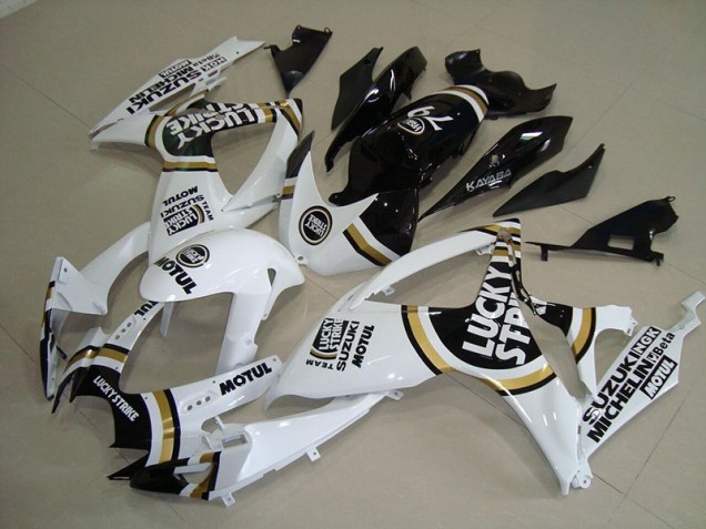 Carénage GSXR 750 K6 2006-2007 - Blanc Lucky Strike Noir Motul Carénage GSXR 750 K6 2006-2007 - Blanc Lucky Strike Noir Motul