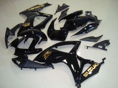 Carénage GSXR 750 K6 2006-2007 - Noir Or Décalque