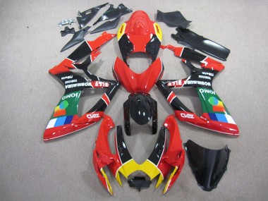 Carénage GSXR 750 K6 2006-2007 - Rouge Noir Vert