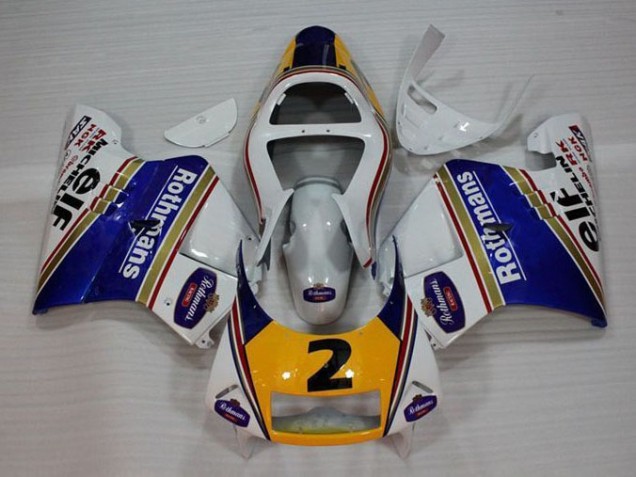Carénage NSR 250 MC28 P4 1994-1996 - Blanc Bleu Jaune Carénage NSR 250 MC28 P4 1994-1996 - Blanc Bleu Jaune