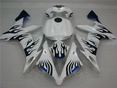 Carénage R1 2004-2006 - Blanc Bleu Flamme