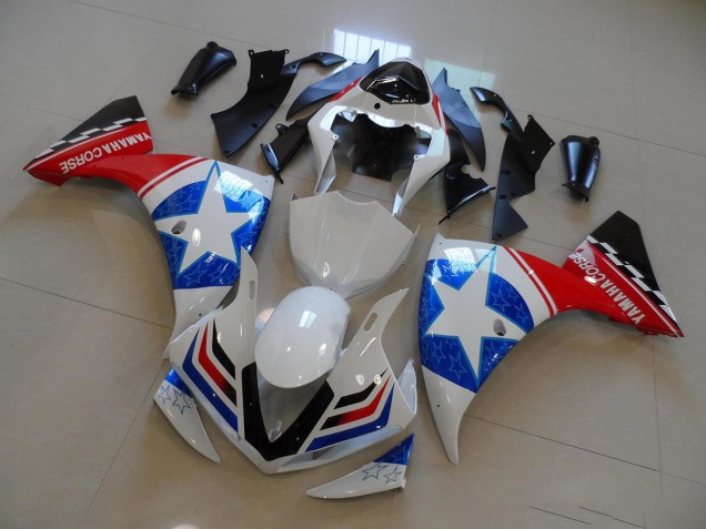 Carénage R1 2012-2014 - Blanc Noir Ducati Star Carénage R1 2012-2014 - Blanc Noir Ducati Star