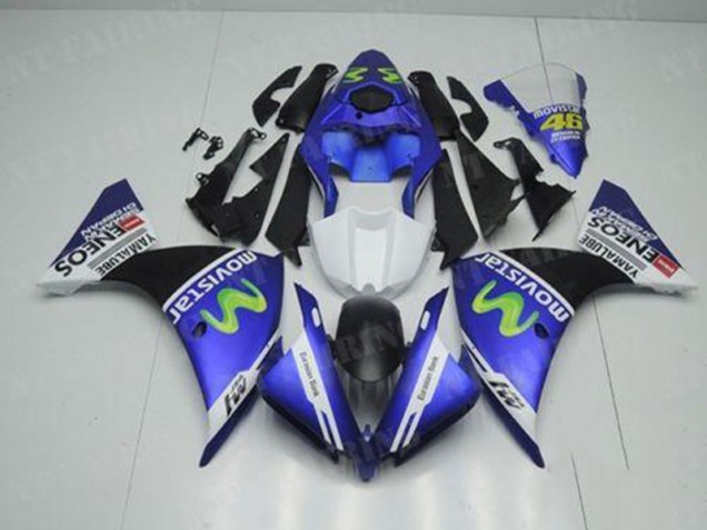 Carénage R1 2012-2014 - Bleu Blanc Noir