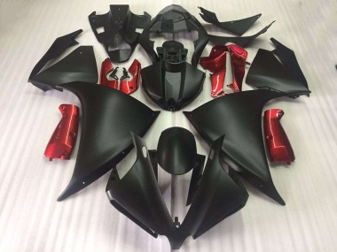 Carénage R1 2012-2014 - Noir Mat Brillant Rouge