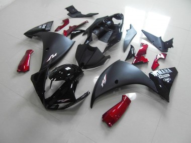 Carénage R1 2012-2014 - Noir Mat Rouge