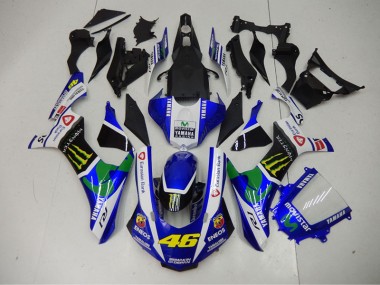 Carénage R1 2015-2019 - Bleu Bleu Blanc ENEOS Movistar 46