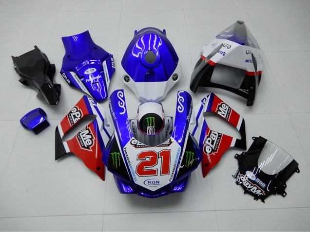 Carénage R1 2015-2019 - Bleu Rouge KGN 21 Carénage R1 2015-2019 - Bleu Rouge KGN 21