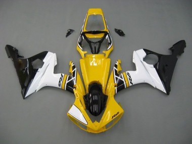 Carénage R6 2003-2005 - Jaune Blanc Noir