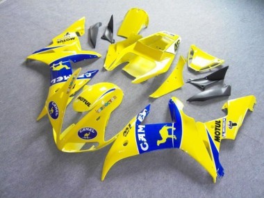 Carénage R6 2003-2005 - Jaune Bleu Motul Camel