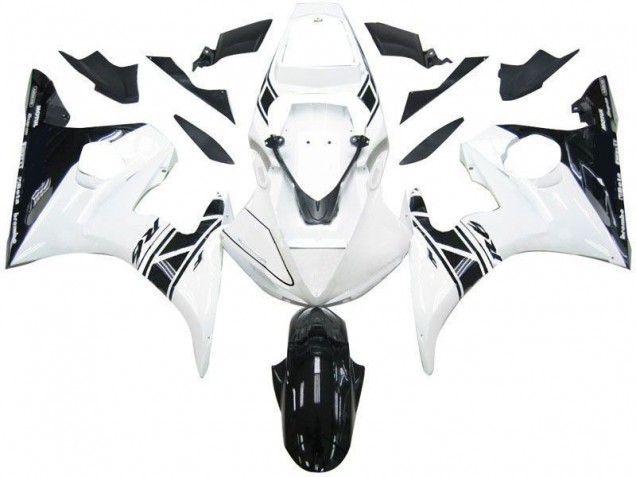 Carénage R6 2003-2005 - Noir Blanc Tribal