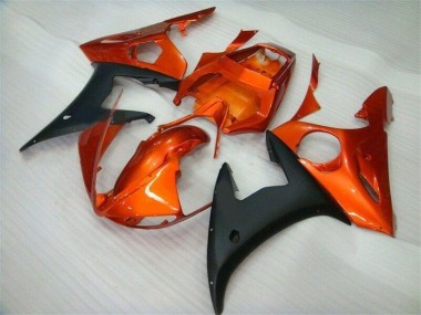 Carénage R6 2003-2005 - Orange Noir