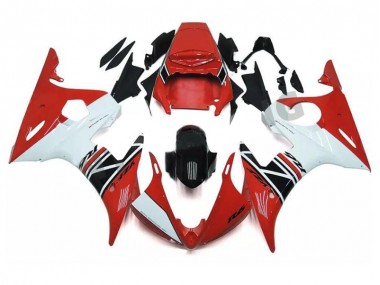 Carénage R6 2003-2005 - Rouge Blanc Noir