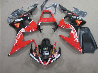 Carénage R6 2003-2005 - Rouge Noir Santander