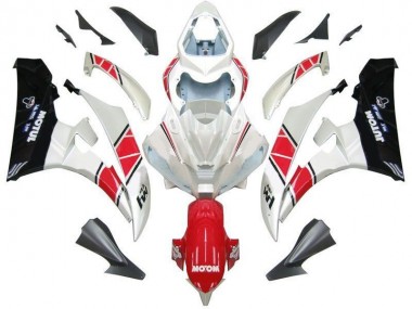 Carénage R6 2006-2007 - Blanc Rouge Noir