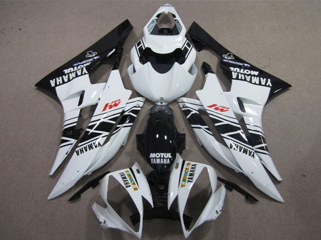 Carénage R6 2006-2007 - Noir Blanc Motul Carénage R6 2006-2007 - Noir Blanc Motul