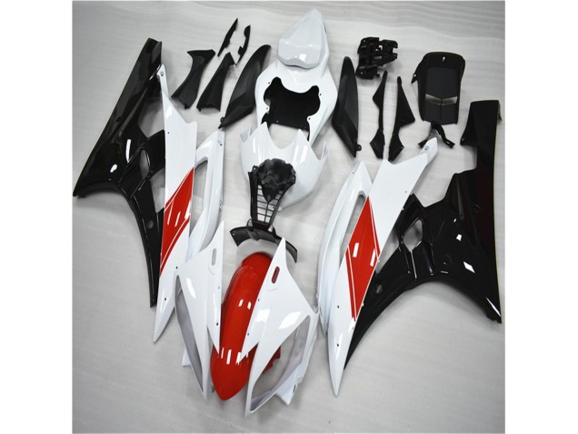 Carénage R6 2006-2007 - Rouge Blanc Noir