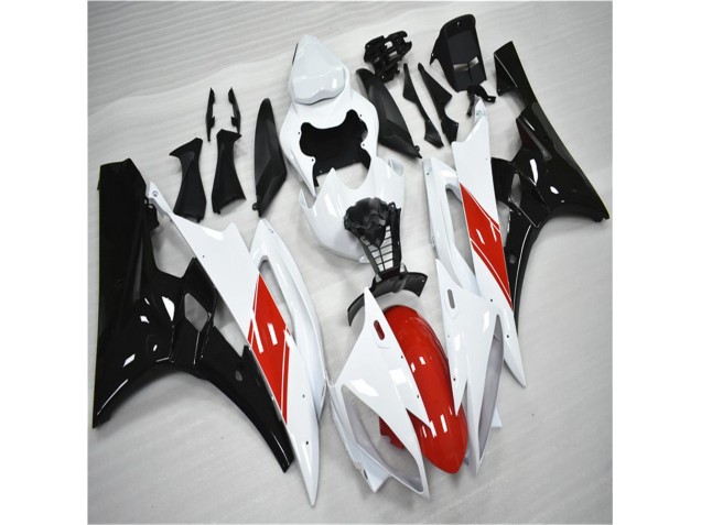 Carénage R6 2006-2007 - Rouge Blanc Noir