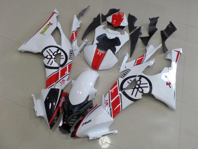 Carénage R6 2008-2016 - Blanc avec Big Yamaha Logo Carénage R6 2008-2016 - Blanc avec Big Yamaha Logo