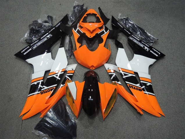 Carénage R6 2008-2016 - Orange Noir Motul Carénage R6 2008-2016 - Orange Noir Motul