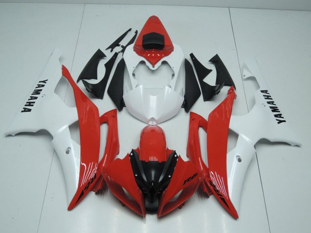 Carénage R6 2008-2016 - Rouge et Blanc Nacré