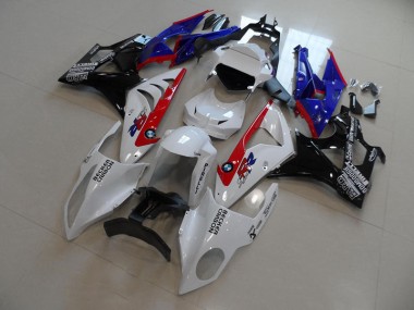 Carénage S1000RR 2009-2014 - Blanc Bleu Rouge Becker Carbon