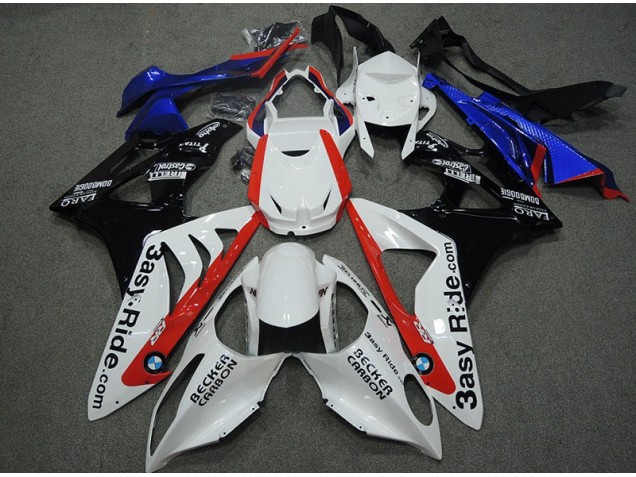 Carénage S1000RR 2009-2014 - Blanc Bleu Rouge Carénage S1000RR 2009-2014 - Blanc Bleu Rouge