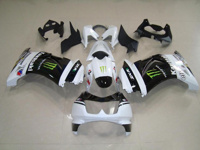 Carénage ZX 250R 2008-2012 - Noir Blanc Monster Carénage ZX 250R 2008-2012 - Noir Blanc Monster