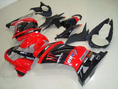 Carénage ZX 250R 2008-2012 - Noir Rouge Monster