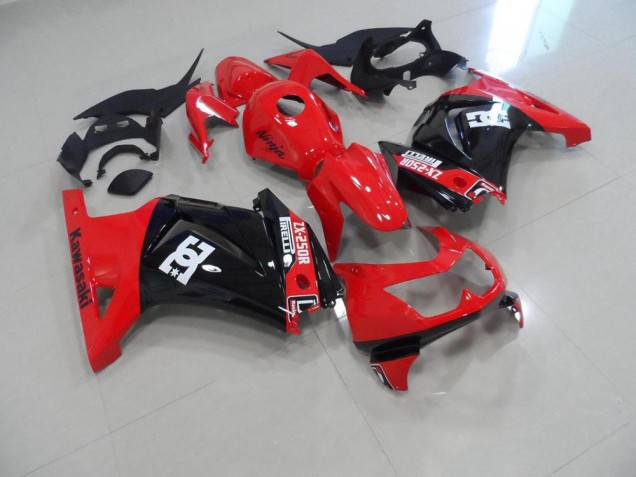 Carénage ZX 250R 2008-2012 - Rouge Noir
