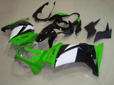 Carénage ZX 250R 2008-2012 - Vert Blanc Noir