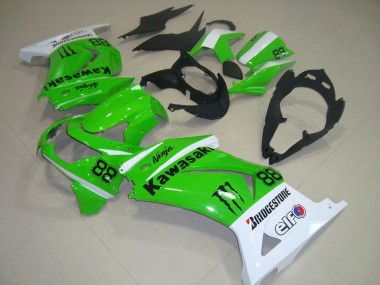 Carénage ZX 250R 2008-2012 - Vert et Blanc