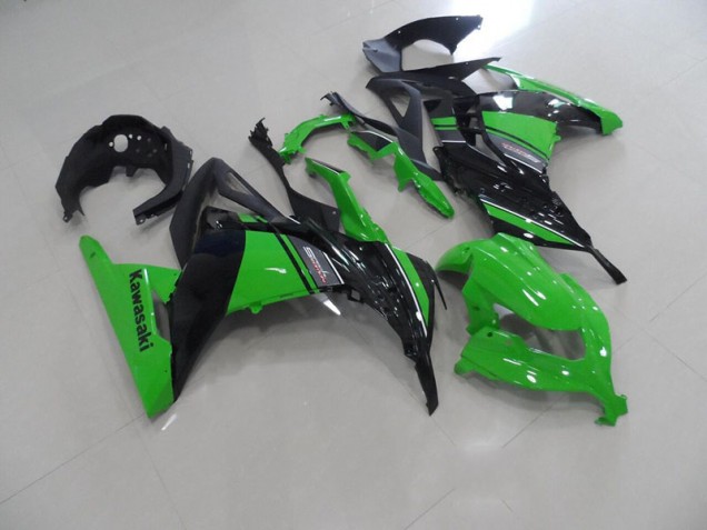 Carénage ZX 300R 2013-2016 - Noir Vert Carénage ZX 300R 2013-2016 - Noir Vert