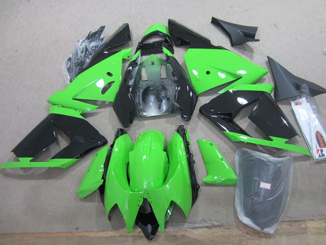 Carénage ZX10R 2003-2005 - Noir Vert Carénage ZX10R 2003-2005 - Noir Vert