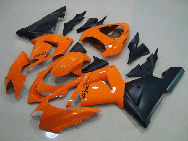 Carénage ZX10R 2003-2005 - Orange Noir Mat