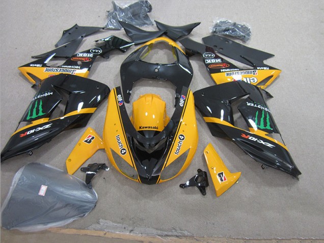 Carénage ZX10R 2006-2007 - Noir Jaune Touch4 Monster Carénage ZX10R 2006-2007 - Noir Jaune Touch4 Monster