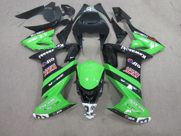 Carénage ZX10R 2008-2010 - Noir Vert Carénage ZX10R 2008-2010 - Noir Vert