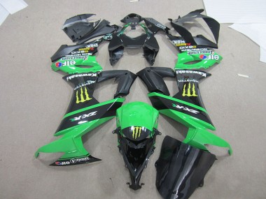Carénage ZX10R 2008-2010 - Noir Vert Monster
