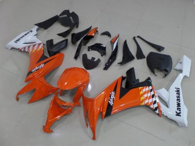 Carénage ZX10R 2008-2010 - Orange et Blanc