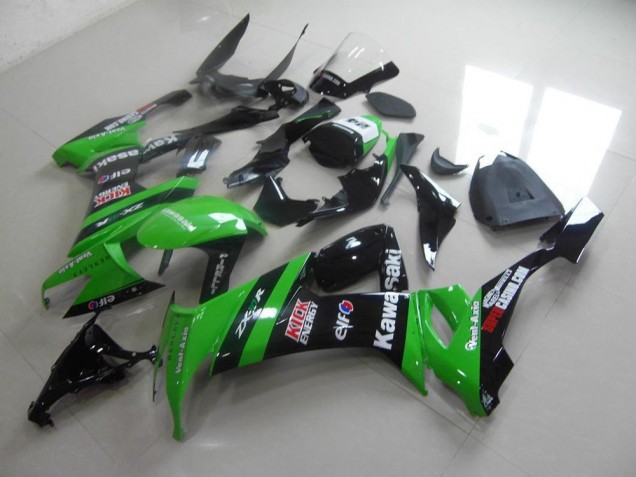 Carénage ZX10R 2008-2010 - Vert Noir Kick Carénage ZX10R 2008-2010 - Vert Noir Kick