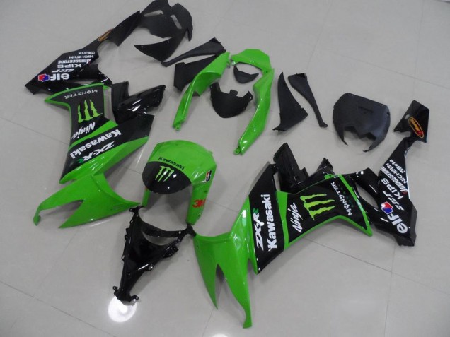 Carénage ZX10R 2008-2010 - Vert et Noir Monster Carénage ZX10R 2008-2010 - Vert et Noir Monster