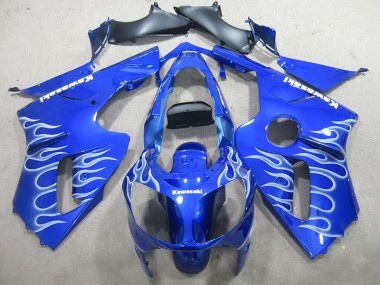 Carénage ZX12R 2000-2001 - Bleu Blanc Flamme