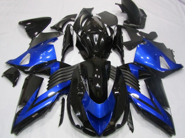 Carénage ZX14R ZZR 1400 2006-2011 - Noir Bleu Carénage ZX14R ZZR 1400 2006-2011 - Noir Bleu