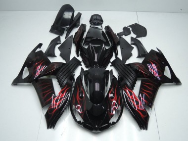 Carénage ZX14R ZZR 1400 2006-2011 - Rouge Flamme