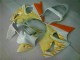 Carénage ZX6R 2000-2002 - Blanc Jaune Flamme Carénage ZX6R 2000-2002 - Blanc Jaune Flamme
