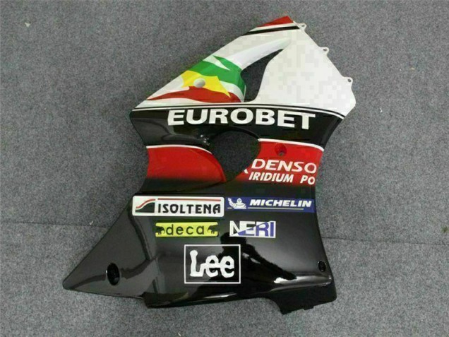 Carénage ZX6R 2000-2002 - Noir Blanc Eurobet Carénage ZX6R 2000-2002 - Noir Blanc Eurobet