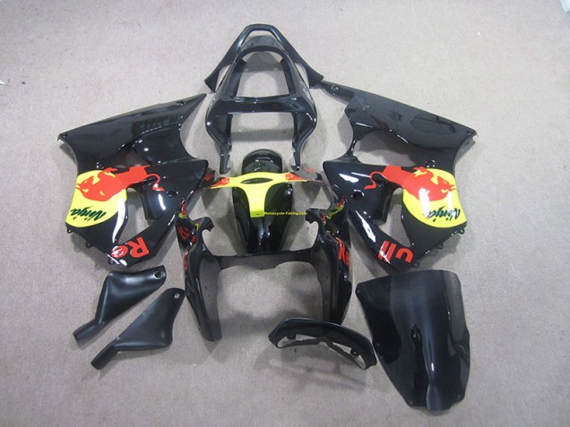 Carénage ZX6R 2000-2002 - Noir Jaune Red Bull Ninja Carénage ZX6R 2000-2002 - Noir Jaune Red Bull Ninja
