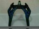 Carénage ZX6R 2000-2002 - Noir avec Bleu Flamme Carénage ZX6R 2000-2002 - Noir avec Bleu Flamme