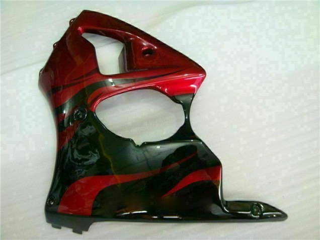 Carénage ZX6R 2000-2002 - Rouge Noir