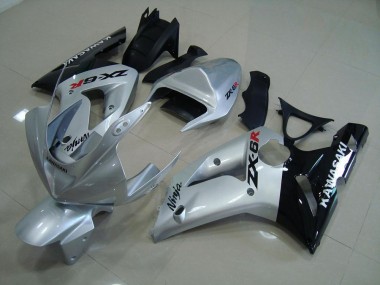 Carénage ZX6R 2003-2004 - Argent Noir